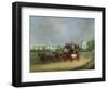 The 'Tally-Ho' London - Birmingham Stage Coach Passing Whittington College, Highgate-James Pollard-Framed Giclee Print