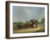 The 'Tally-Ho' London - Birmingham Stage Coach Passing Whittington College, Highgate-James Pollard-Framed Giclee Print