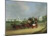 The 'Tally-Ho' London - Birmingham Stage Coach Passing Whittington College, Highgate-James Pollard-Mounted Giclee Print