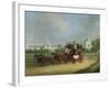 The 'Tally-Ho' London - Birmingham Stage Coach Passing Whittington College, Highgate-James Pollard-Framed Giclee Print