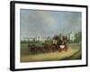 The 'Tally-Ho' London - Birmingham Stage Coach Passing Whittington College, Highgate-James Pollard-Framed Giclee Print