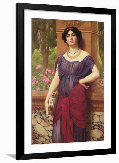 The Tambourine Girl, 1906-John William Godward-Framed Giclee Print