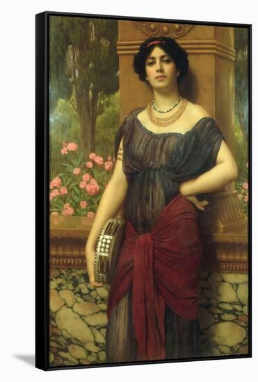 The Tambourine Girl, 1909-John William Godward-Framed Stretched Canvas