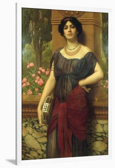 The Tambourine Girl, 1909-John William Godward-Framed Giclee Print