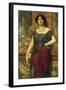 The Tambourine Girl, 1909-John William Godward-Framed Giclee Print