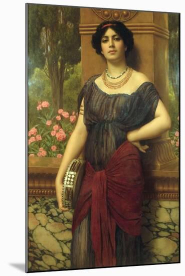 The Tambourine Girl, 1909-John William Godward-Mounted Giclee Print