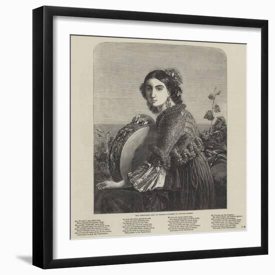 The Tambourine Girl of Procida-null-Framed Giclee Print