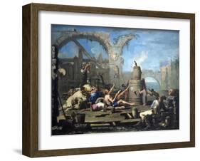 The Tame Magpie-Alessandro Magnasco-Framed Art Print