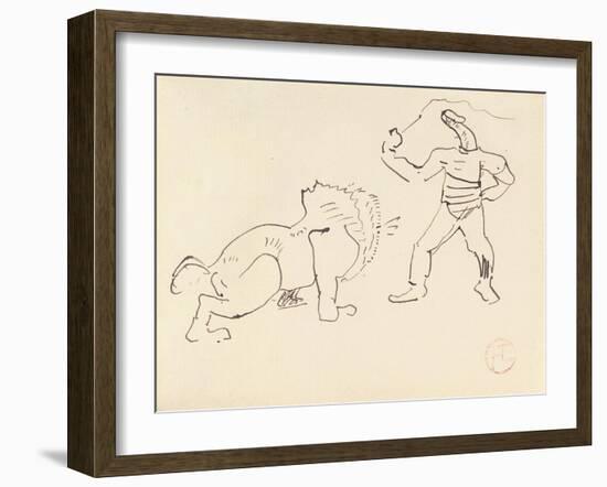 The Tamer, C.1888-Henri de Toulouse-Lautrec-Framed Giclee Print