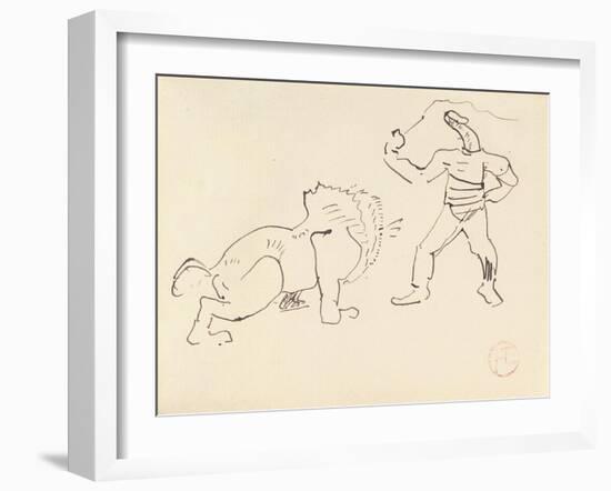 The Tamer, C.1888-Henri de Toulouse-Lautrec-Framed Giclee Print