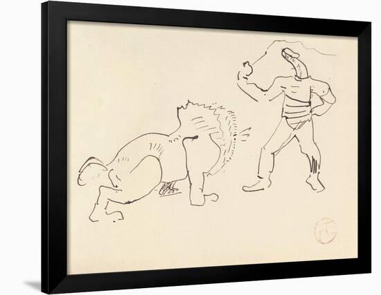 The Tamer, C.1888-Henri de Toulouse-Lautrec-Framed Giclee Print