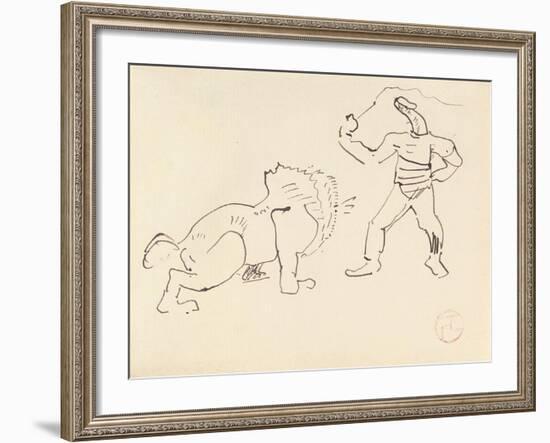 The Tamer, C.1888-Henri de Toulouse-Lautrec-Framed Giclee Print