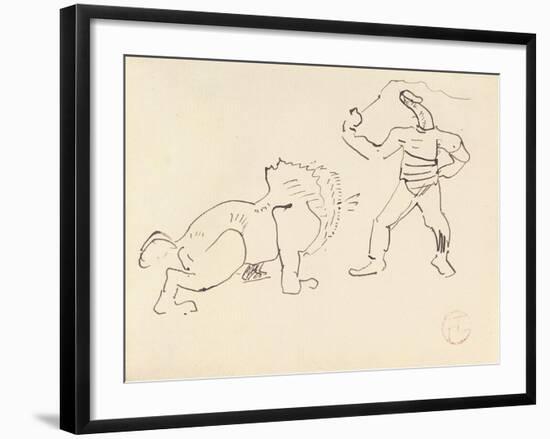 The Tamer, C.1888-Henri de Toulouse-Lautrec-Framed Giclee Print