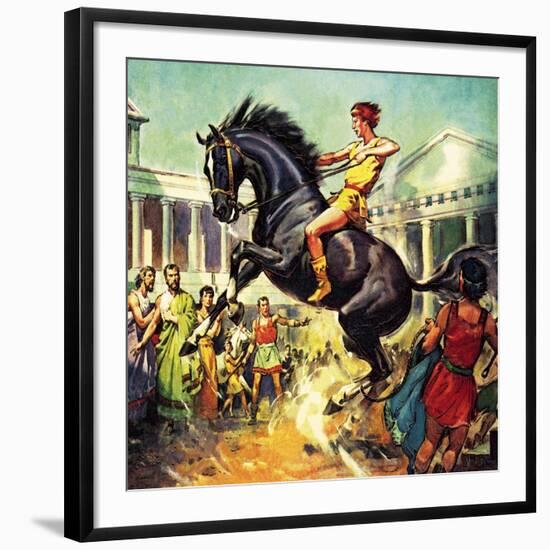 The Taming of Bucephalus-McConnell-Framed Giclee Print