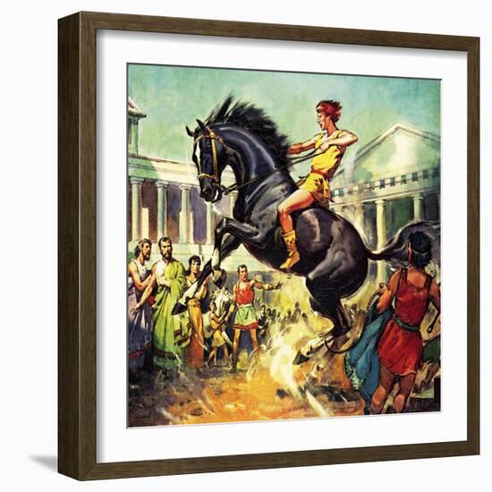 The Taming of Bucephalus-McConnell-Framed Giclee Print