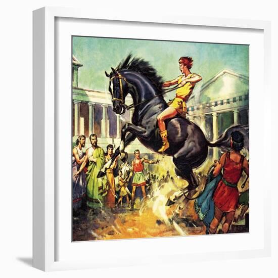 The Taming of Bucephalus-McConnell-Framed Giclee Print