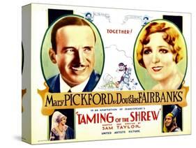 The Taming of the Shrew, Douglas Fairbanks, Mary Pickford, Mary Pickford, Douglas Fairbanks, 1929-null-Stretched Canvas