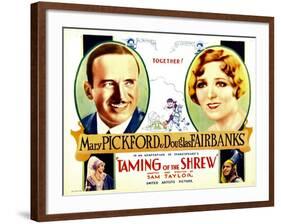 The Taming of the Shrew, Douglas Fairbanks, Mary Pickford, Mary Pickford, Douglas Fairbanks, 1929-null-Framed Photo