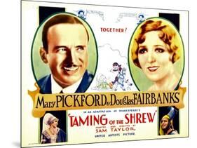 The Taming of the Shrew, Douglas Fairbanks, Mary Pickford, Mary Pickford, Douglas Fairbanks, 1929-null-Mounted Photo