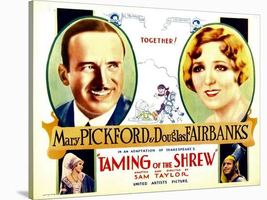 The Taming of the Shrew, Douglas Fairbanks, Mary Pickford, Mary Pickford, Douglas Fairbanks, 1929-null-Stretched Canvas