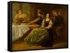 'The Taming of the Shrew' (Oil on Canvas)-Augustus Leopold Egg-Framed Stretched Canvas