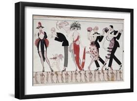 The Tango-Georges Barbier-Framed Giclee Print