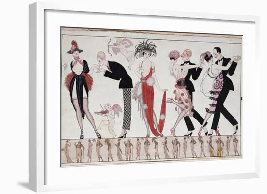 The Tango-Georges Barbier-Framed Giclee Print