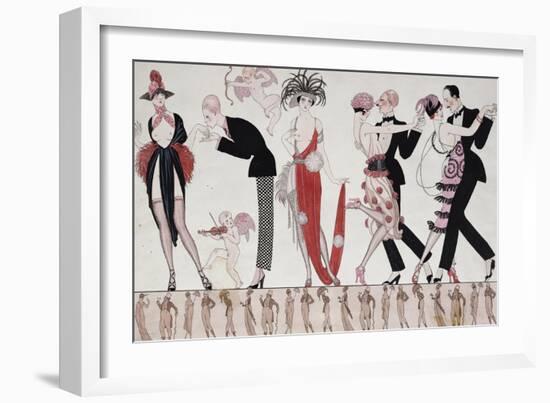 The Tango-Georges Barbier-Framed Giclee Print