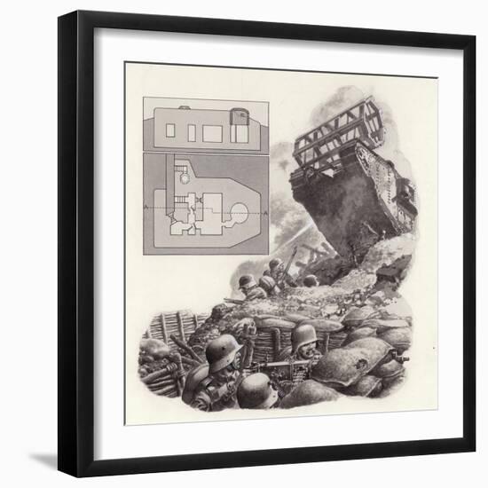 The Tank, First Used During the Great War-Pat Nicolle-Framed Giclee Print