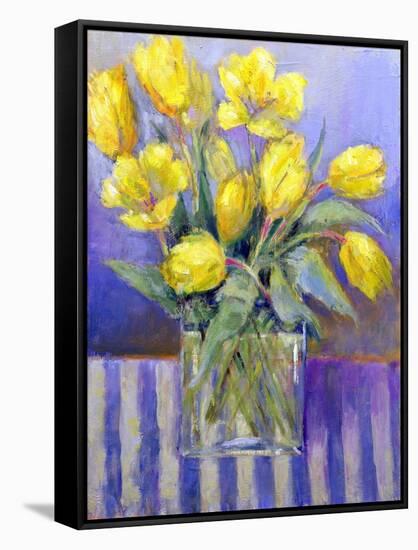 The Tank of Tulips-Karen Armitage-Framed Stretched Canvas