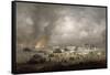 'The Tanks Go In', Sword Beach-Richard Willis-Framed Stretched Canvas