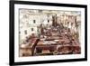 The Tannery in Fez, Morocco-Peter Adams-Framed Photographic Print