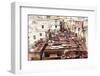 The Tannery in Fez, Morocco-Peter Adams-Framed Photographic Print