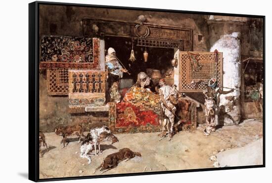 The Tapestry Merchant, 1870-Mariano Fortuny y Marsal-Framed Stretched Canvas