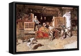 The Tapestry Merchant, 1870-Mariano Fortuny y Marsal-Framed Stretched Canvas