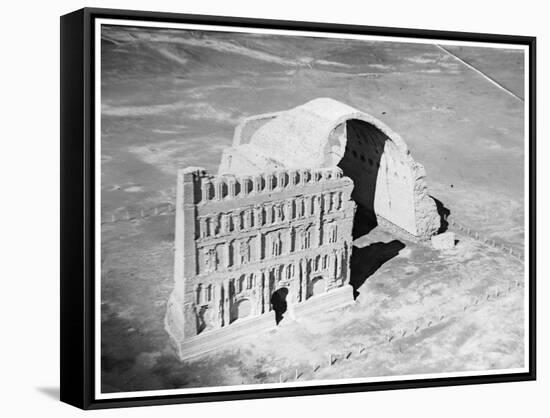 The Taq-I Kisra from the Air, Ctesiphon, Iraq, 1926-null-Framed Stretched Canvas