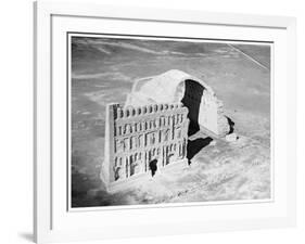 The Taq-I Kisra from the Air, Ctesiphon, Iraq, 1926-null-Framed Giclee Print