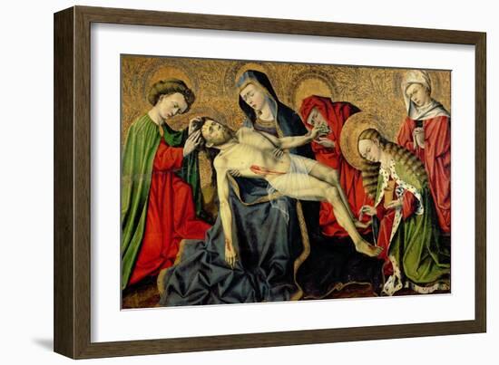 The Tarascon Pieta, Provencal School (Oil on Panel)-French-Framed Giclee Print