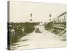 The Targa Florio Race in Sicily Takes Place Watched by a Large Crowd-null-Stretched Canvas