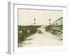 The Targa Florio Race in Sicily Takes Place Watched by a Large Crowd-null-Framed Photographic Print