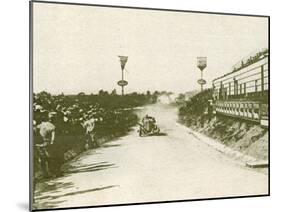 The Targa Florio Race in Sicily Takes Place Watched by a Large Crowd-null-Mounted Photographic Print