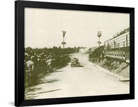 The Targa Florio Race in Sicily Takes Place Watched by a Large Crowd-null-Framed Photographic Print