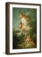 The Target of Love, 1758-Francois Boucher-Framed Giclee Print