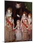 The Tasburgh Group: Lettice Cressy, Lady Tasburgh of Bodney, Norfolk and Her Children, circa 1605-null-Mounted Giclee Print