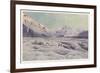 The Tasman Glacier in New Zealand-F. Wright-Framed Premium Giclee Print