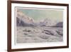 The Tasman Glacier in New Zealand-F. Wright-Framed Premium Giclee Print