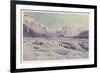 The Tasman Glacier in New Zealand-F. Wright-Framed Premium Giclee Print