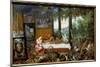 The Taste. Allegory of the Five Senses, 1617 (Oil on Canvas)-Jan the Elder Brueghel-Mounted Giclee Print