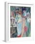 The Tattooed Woman or the Toilet, 1894-Henri de Toulouse-Lautrec-Framed Giclee Print