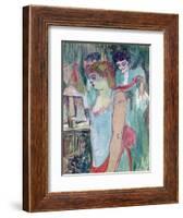 The Tattooed Woman or the Toilet, 1894-Henri de Toulouse-Lautrec-Framed Giclee Print